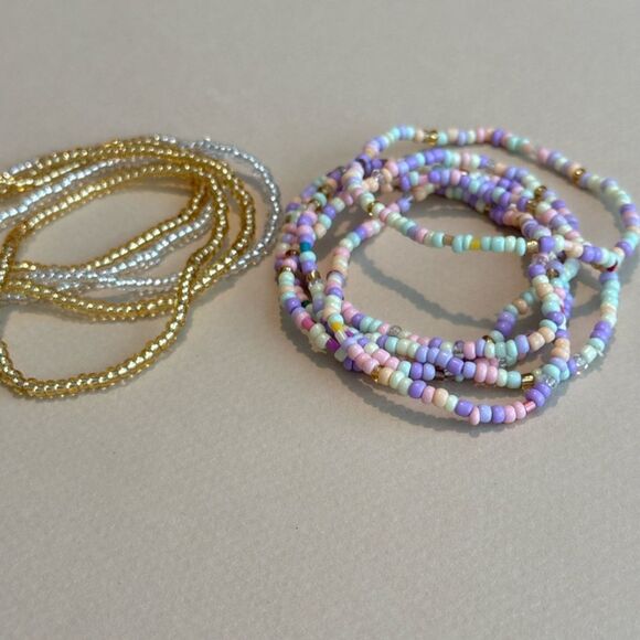 Colorful Beaded Bracelet Set N1344 - Picture 3 of 4